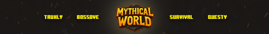Mythical World - RPG Survival s Custom Bossy! • 1.21.8 banner