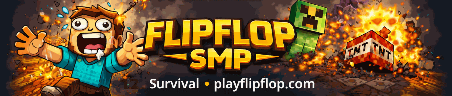FLIPFLOP SMP — This Isn’t Your Average Survival Server banner