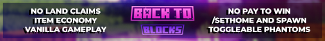 Back To Blocks | Bedrock and Java banner
