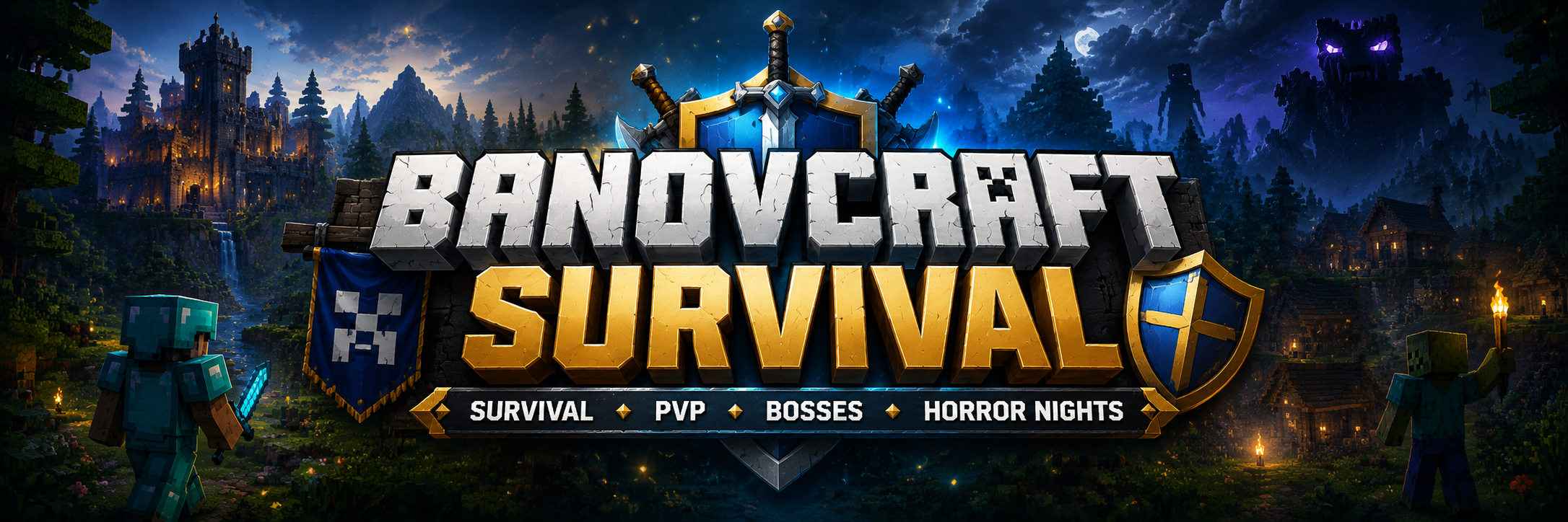 ⚔️ BANOVCRAFT SURVIVAL ⚔️ banner