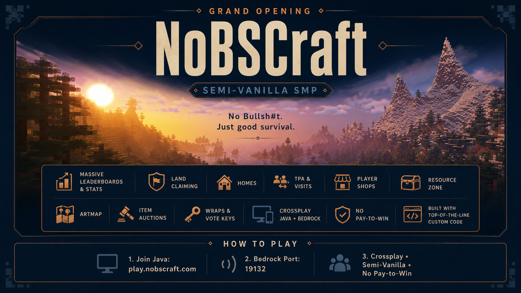 NoBSCraft - Authentic Survival Without the BS thumbnail