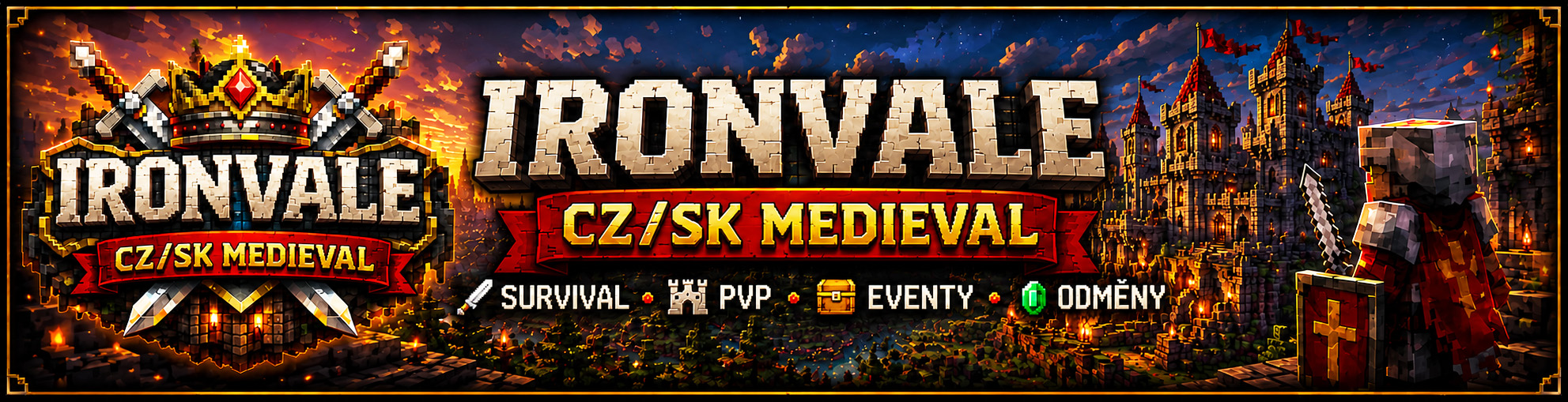 IronVale CZ SK / Medieval PvP Survival / 1.21.8 - 1.21.11 thumbnail