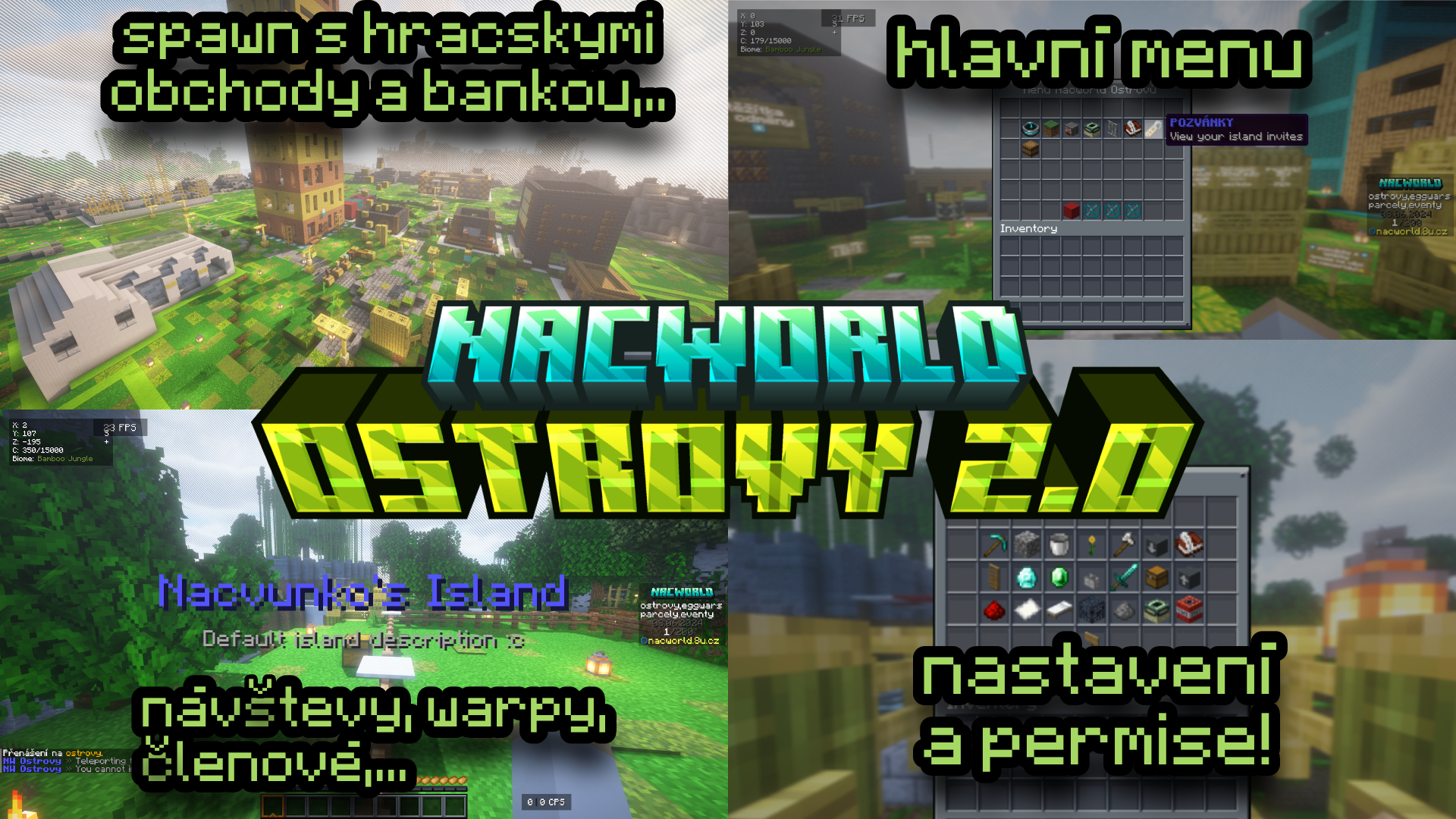 Nacworld - Eggwars, Eventy, Survival Ostrovy a Housing Parcely thumbnail