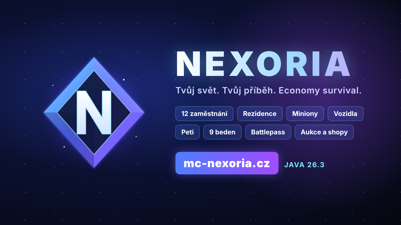 NEXORIA ✦ Economy Survival 26.3 | Jobs | Minions | Vehicles | Pets thumbnail