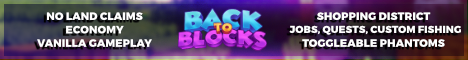 Back To Blocks | Bedrock and Java banner