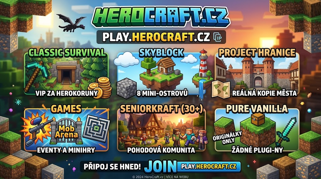 HeroCraft.cz banner