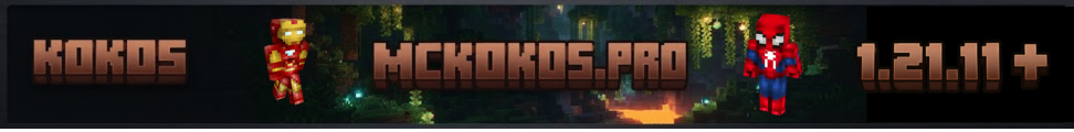 mckokos.pro | Minecraft Server | 1.21.11 banner
