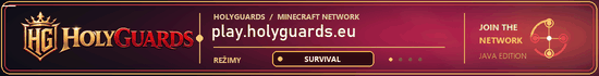 HolyGuards Minecraft Network banner