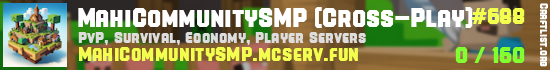 MahiCommunitySMP (Cross-Play)