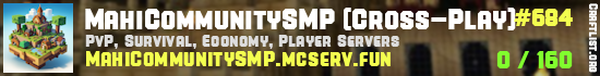 MahiCommunitySMP (Cross-Play)